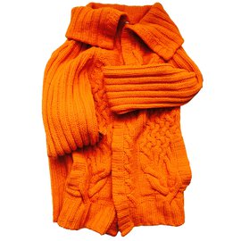 Paul & Joe Strickjacke Orange