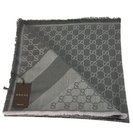 Gucci Cachecol Cinza