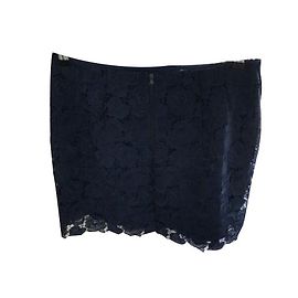 Sportmax Bestickter Spitzenrock Blau Blau