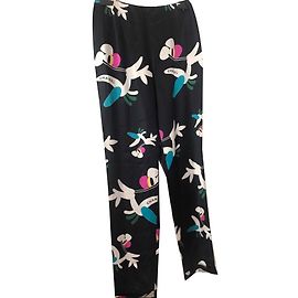 Chanel Pantaloni Nero Multicolore