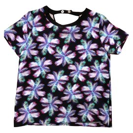 Top in seta blu Sandro Blu