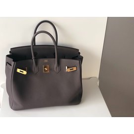 Hermès-Birkin 35-Grigio