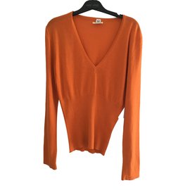 Hermès Strickwaren Orange