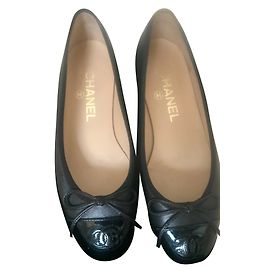 Chanel Sapatilhas de ballet Preto