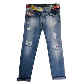 Desigual Pantalones Azul
