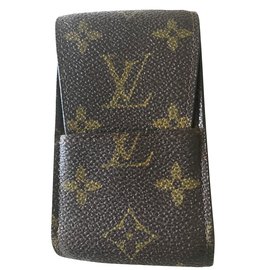 Louis Vuitton-Caja de cigarrillos-Castaño