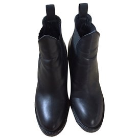 Acne-Ankle Boots-Black