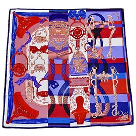 Hermès Lenços de seda Multicor