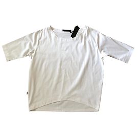 Autre Marque Top asimmetrico bianco in cotone Bianco