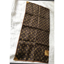 Louis Vuitton-Seiden Schals-Braun