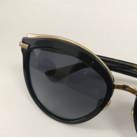 Dior-Sonnenbrille-Braun,Schwarz,Golden