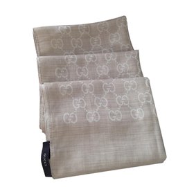 Gucci-Foulards-Beige