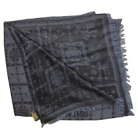 Louis Vuitton Lenço Etnic Azul