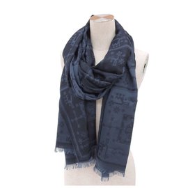 Louis Vuitton-Etnic scarf-Blue