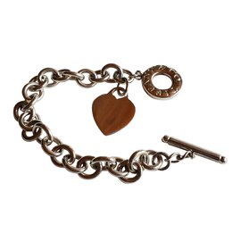 Tiffany & Co-Heart Tag Toggle bracelet-Argenté