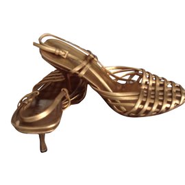 Prada-Sandals-Golden