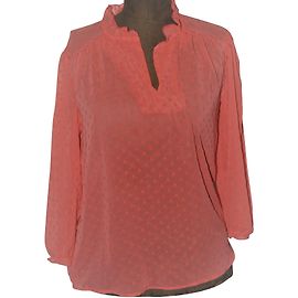 Autre Marque Camille de Paris Top Rosa Arancione Corallo