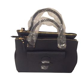 Autre Marque Bolsa Sabrina em couro preto Preto