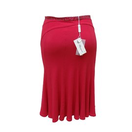 Blumarine-Skirt-Red,Dark red