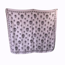 Alexander Mcqueen Lenços Roxo Taupe Ameixa