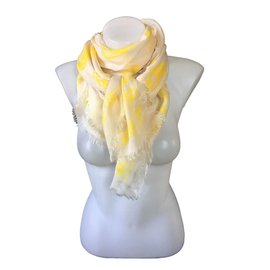 Alexander Mcqueen sciarpe Giallo Bianco sporco