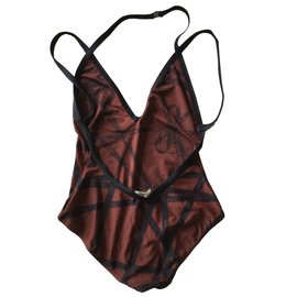 Hermès-Swimsuit-Brown