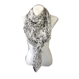 Alexander Mcqueen-Scarves-Black,White