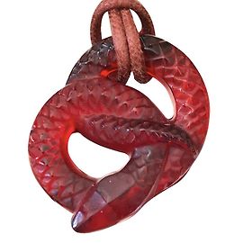 Lalique Collares pendientes Roja
