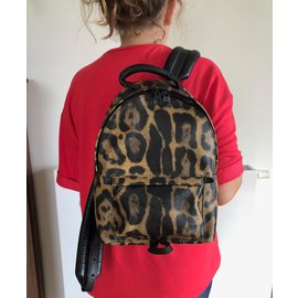 Louis Vuitton-Backpacks-Leopard print