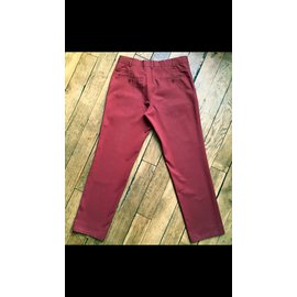 Hermès-Pantalones, polainas-Roja