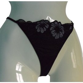 Autre Marque-Charlott' lingerie string assorti-Noir