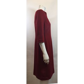 Diane Von Furstenberg-Dress-Dark red