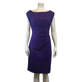 Vestido de lã roxo Diane Von Furstenberg Roxo