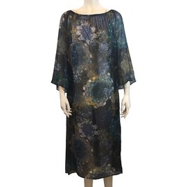 Autre Marque Mj Lisbon patterned long dress polyester Other