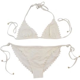 Traje de baño de dos piezas Chloé blanco Blanco