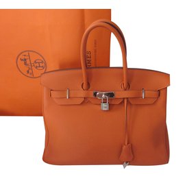 Hermès-Birkin 35-Arancione