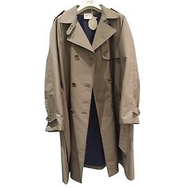 Armani Trench Coat Taupe Polyamide Taupe