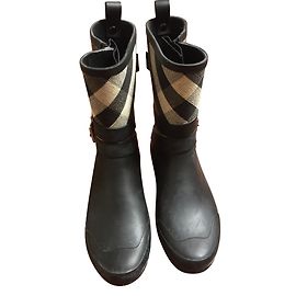 Burberry Botas Negro Multicolor