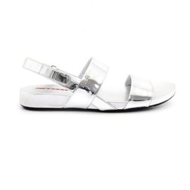 Prada-sandals-Silvery