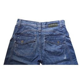 Diesel-BERMUDA JEANS-Bleu