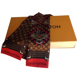 Louis Vuitton-sciarpe-Marrone