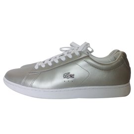 Lacoste-sneakers-Silvery,White