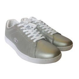 Lacoste-scarpe da ginnastica-Argento,Bianco