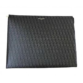 Portadocumenti Saint Laurent Marrone in Pelle Marrone