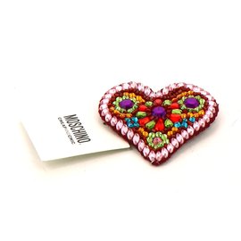 Moschino Cheap And Chic Brooch Prune