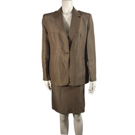 Max Mara-Skirt suit-Brown,Taupe