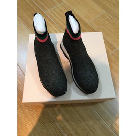 Loeffler Randall-scarpe da ginnastica-Nero,Altro