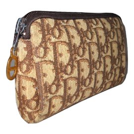 Christian Dior-Wallets Small accessories-Brown,Beige