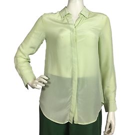 Uniqlo Camicetta di seta Verde