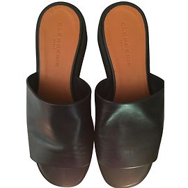 Robert Clergerie Wedge mules Navy blue